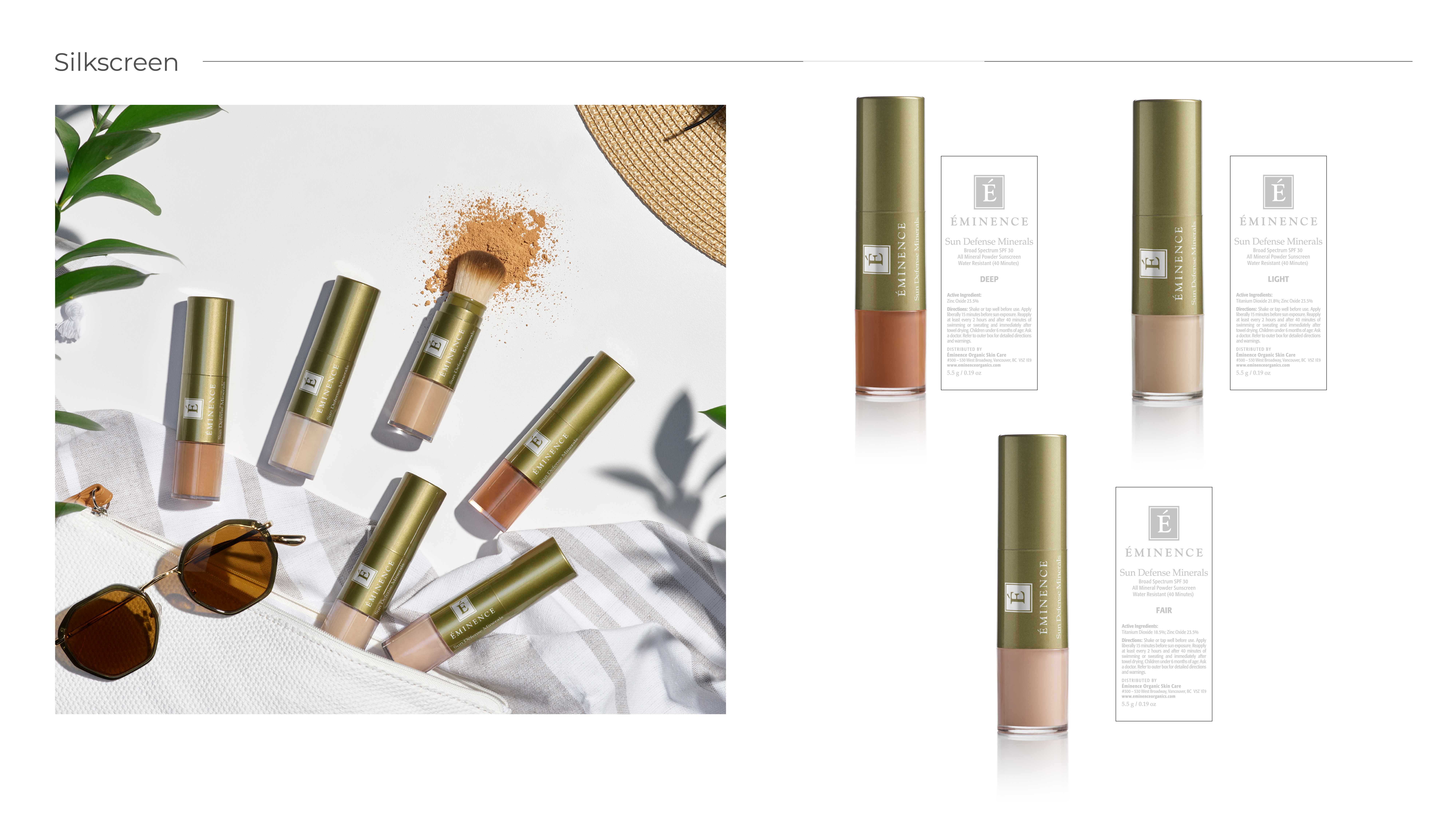 Eminence Organic Skin Care Project Board
